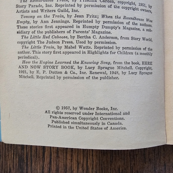 Read-Aloud Train Stories Vintage 1957 Children's Book - Picture 4 of 7